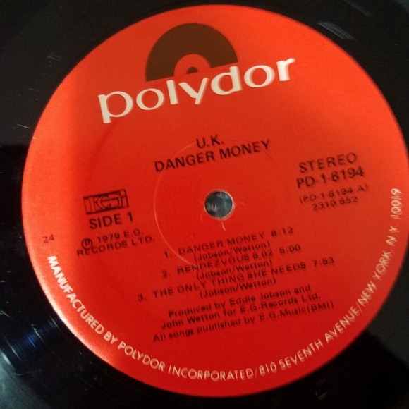 1979 UK "Danger Money" Vinyl Record - Picture 4 of 11